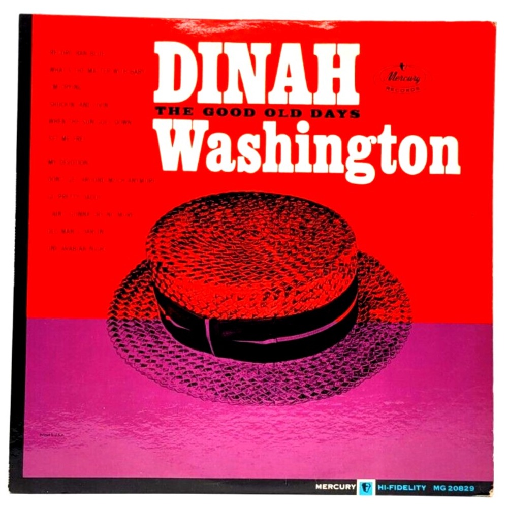 DINAH WASHINGTON - THE GOOD‎ OLD DAYS - JAZZ LP RECORD MERCURY